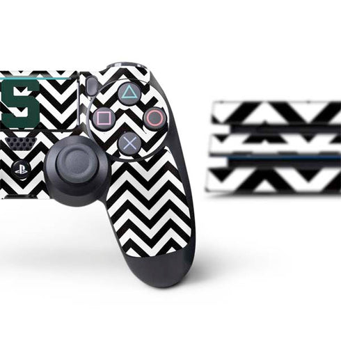 Michigan State University Spartans S Chevron PS4 Pro Bundle Skin