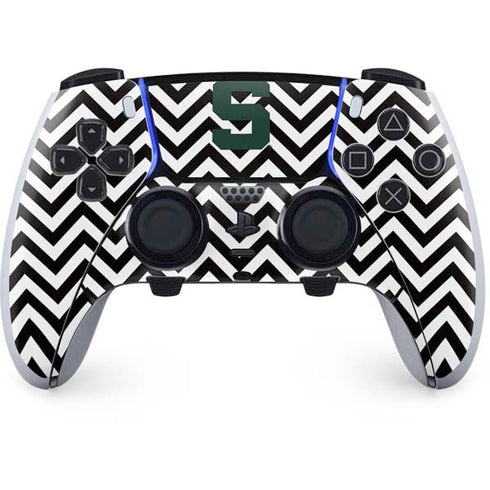 Michigan State University Spartans S Chevron PS5 DualSense Edge Pro Controller Skin