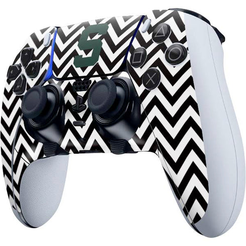 Michigan State University Spartans S Chevron PS5 DualSense Edge Pro Controller Skin