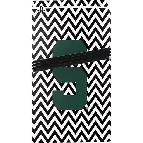 Michigan State University Spartans S Chevron PS5 Pro Bundle Skin