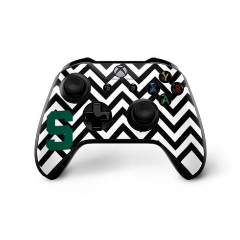 Michigan State University Spartans S Chevron Xbox One X Controller Skin