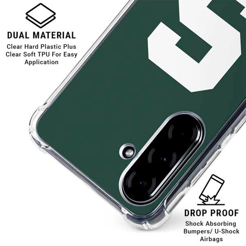 Michigan State University Spartans S Galaxy A36 5G Clear Case