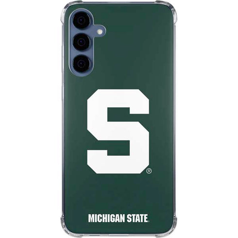 Michigan State University Spartans S Galaxy A55 5G Clear Case