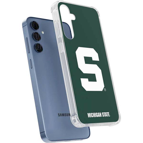 Michigan State University Spartans S Galaxy A55 5G Clear Case