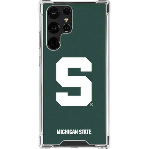 Michigan State University Spartans S Galaxy S23 Ultra Clear Case