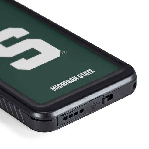 Michigan State University Spartans S Galaxy S24 Plus Waterproof Case