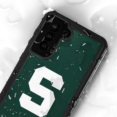 Michigan State University Spartans S Galaxy S24 Plus Waterproof Case