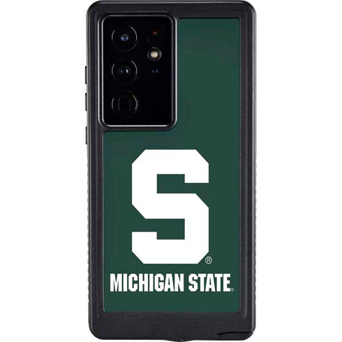 Michigan State University Spartans S Galaxy S24 Ultra Waterproof Case