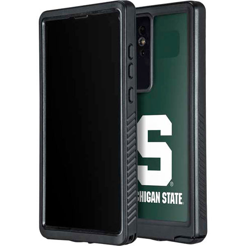 Michigan State University Spartans S Galaxy S24 Ultra Waterproof Case