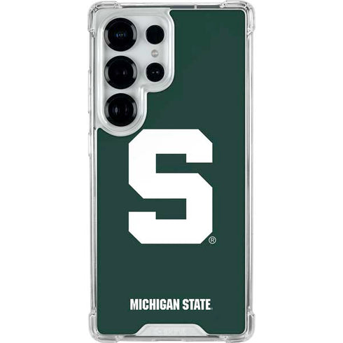 Michigan State University Spartans S Galaxy S25 Ultra Clear Case