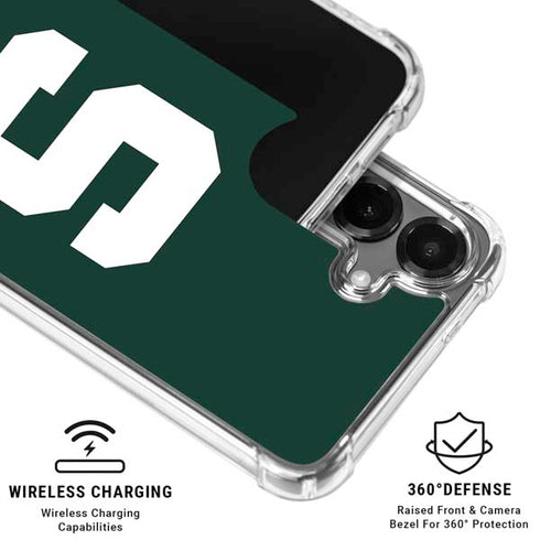Michigan State University Spartans S Galaxy S26 Clear Case