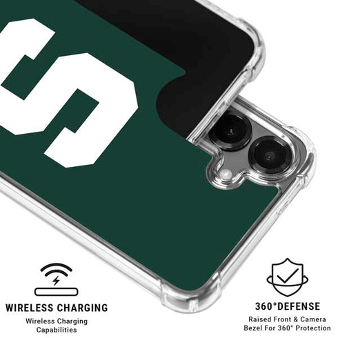 Michigan State University Spartans S Galaxy S26 Plus Clear Case
