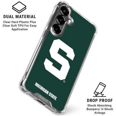 Michigan State University Spartans S Galaxy S26 Plus Clear Case