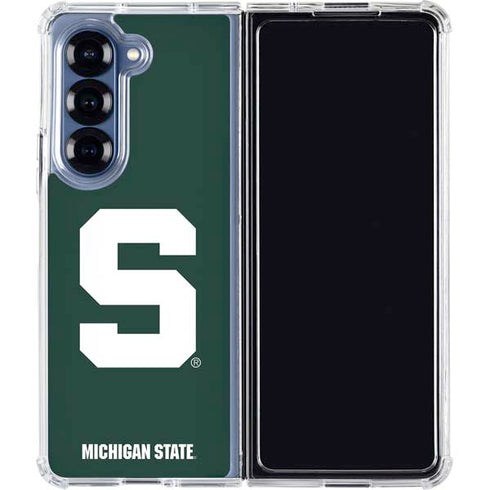 Michigan State University Spartans S Galaxy Z Fold6 Clear Case