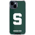 Michigan State University Spartans S iPhone 15 Clear Case