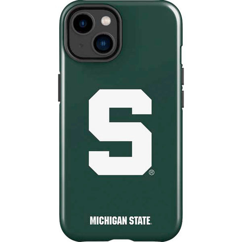 Michigan State University Spartans S iPhone 15 Impact Case