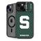 Michigan State University Spartans S iPhone 15 Plus Kickstand Case