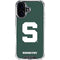 Michigan State University Spartans S iPhone 16 Clear Case