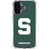 Michigan State University Spartans S iPhone 16 Clear Case