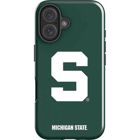 Michigan State University Spartans S iPhone 16 Impact Case