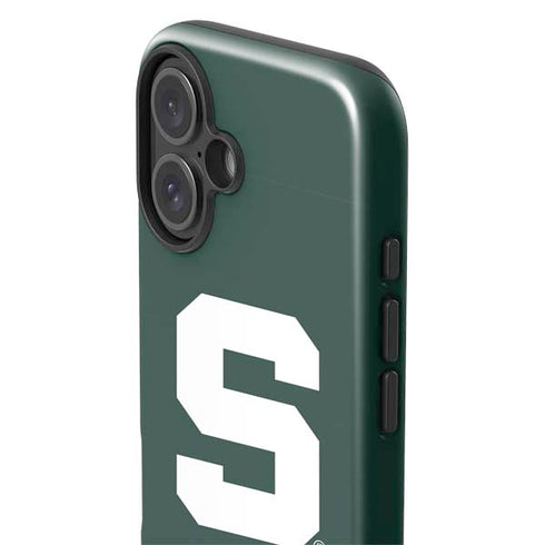 Michigan State University Spartans S iPhone 16 Impact Case