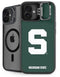 Michigan State University Spartans S iPhone 16 Kickstand Case