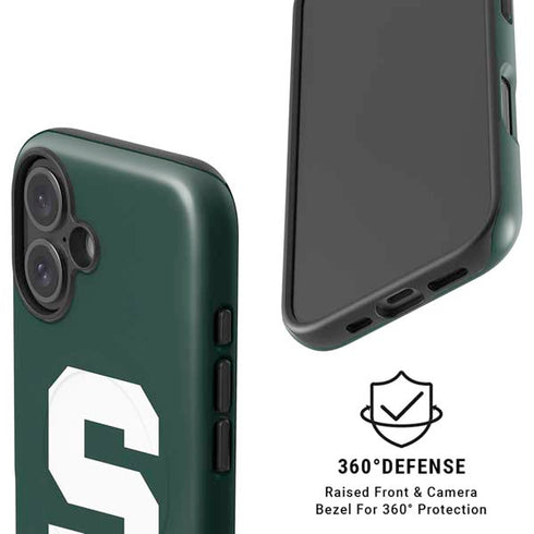 Michigan State University Spartans S iPhone 16 Magsafe Impact Case