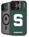 Michigan State University Spartans S iPhone 16 Plus Kickstand Case