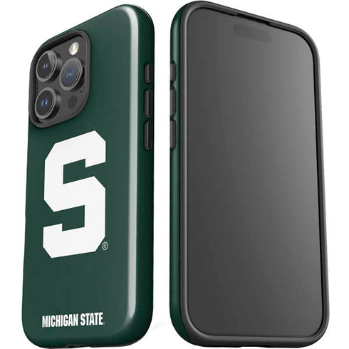 Michigan State University Spartans S iPhone 16 Pro Max Impact Case
