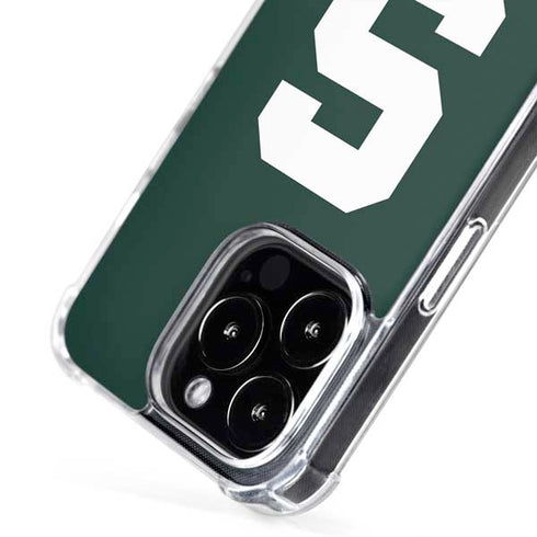 Michigan State University Spartans S iPhone 16 Pro Max MagSafe Case