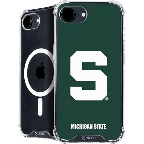 Michigan State University Spartans S iPhone 16e MagSafe Case