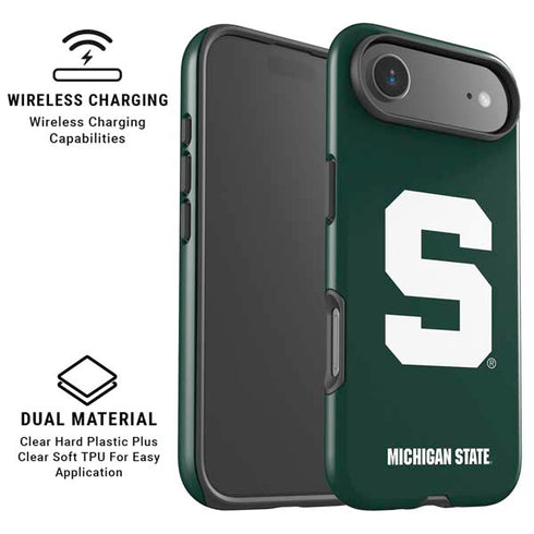 Michigan State University Spartans S iPhone 17 Air Magsafe Impact Case