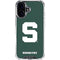 Michigan State University Spartans S iPhone 17 Clear Case