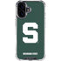 Michigan State University Spartans S iPhone 17 Clear Case