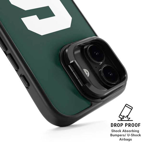 Michigan State University Spartans S iPhone 17 Kickstand Case