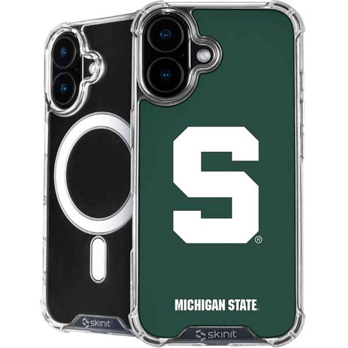 Michigan State University Spartans S iPhone 17 MagSafe Case
