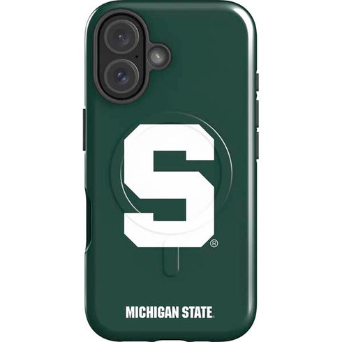 Michigan State University Spartans S iPhone 17 Magsafe Impact Case