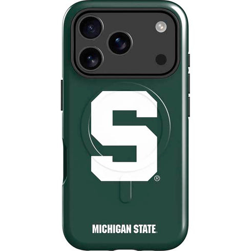Michigan State University Spartans S iPhone 17 Pro Magsafe Impact Case