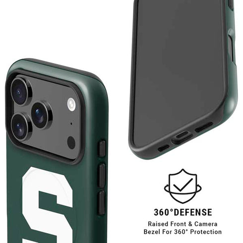Michigan State University Spartans S iPhone 17 Pro Magsafe Impact Case
