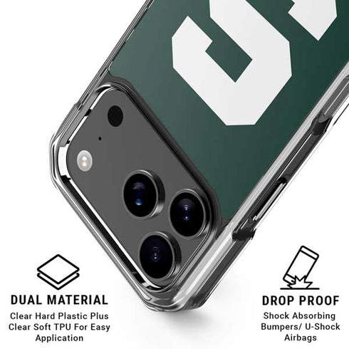 Michigan State University Spartans S iPhone 17 Pro Max MagSafe Case