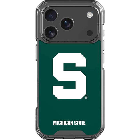 Michigan State University Spartans S iPhone 18 Pro Clear Case