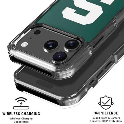 Michigan State University Spartans S iPhone 18 Pro Clear Case