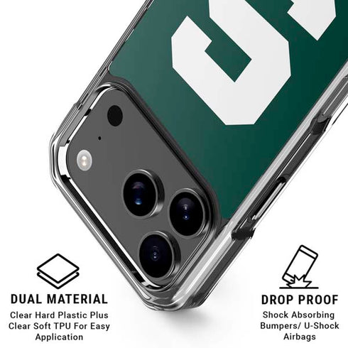 Michigan State University Spartans S iPhone 18 Pro Clear Case