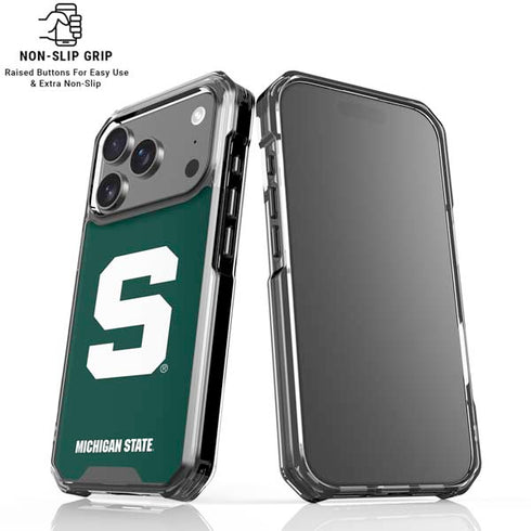 Michigan State University Spartans S iPhone 18 Pro Clear Case