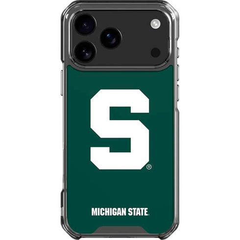 Michigan State University Spartans S iPhone 18 Pro Max Clear Case