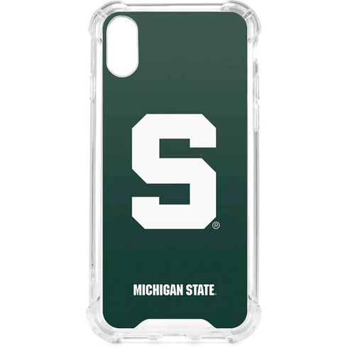 Michigan State University Spartans S iPhone XS Clear Case