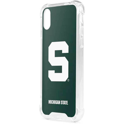 Michigan State University Spartans S iPhone XS Clear Case