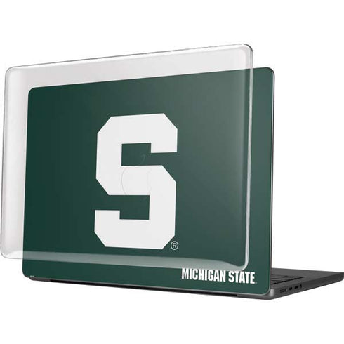 Michigan State University Spartans S MacBook Pro 14in (2021-24) Case plus Skin