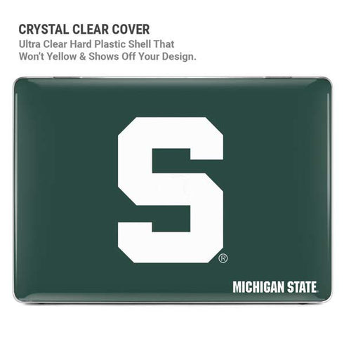 Michigan State University Spartans S MacBook Pro 14in (2021-24) Case plus Skin