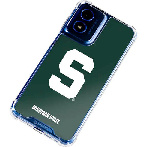 Michigan State University Spartans S Moto G 5G (2024) Clear Case